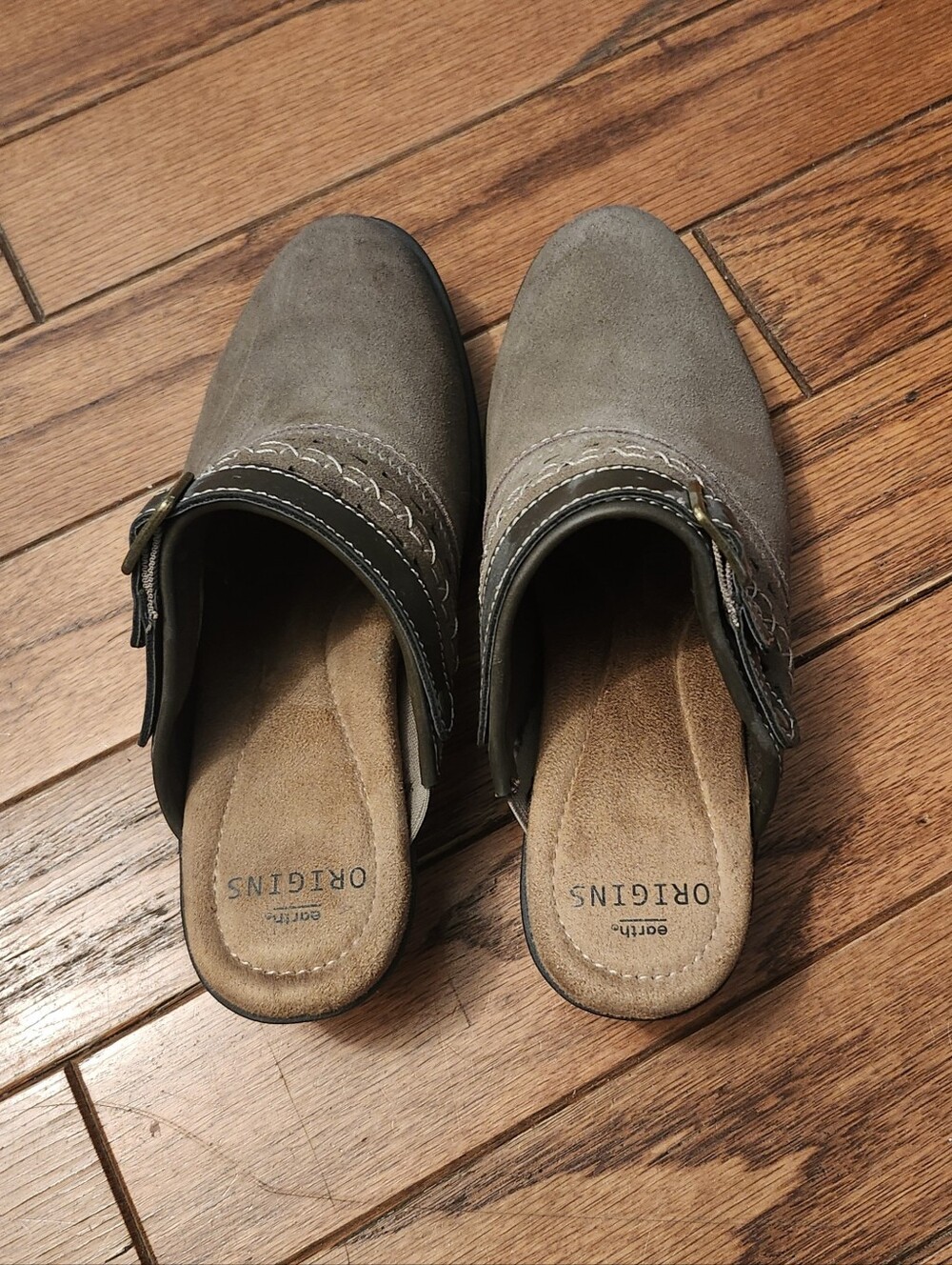 Earth Origins Women's Clog Suede Leather Comfort Mules Size 7 - Picture 4 of 8